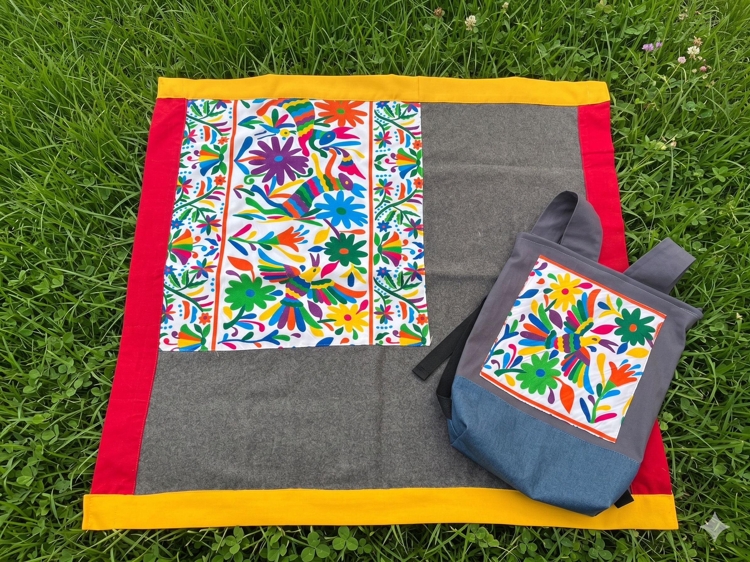 Kit: Tenango Mochila y Manta